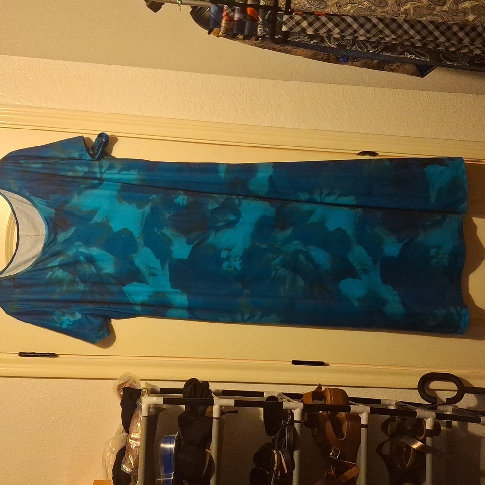 Blue Print Dress